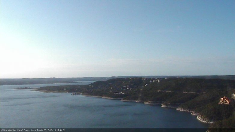 Lake Travis webcam, October 10, 2017 5:15 PM CT