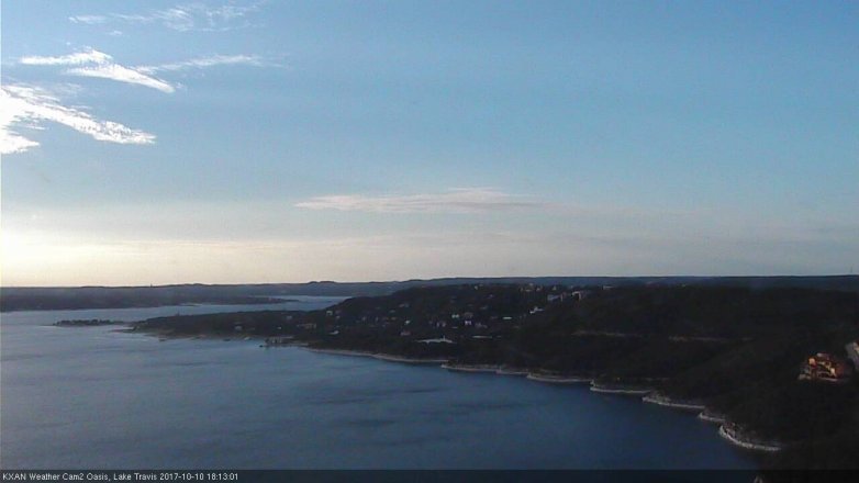 Lake Travis webcam, October 10, 2017 5:30 PM CT