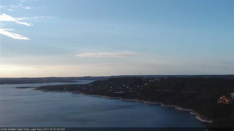 Lake Travis webcam, October 10, 2017 5:35 PM CT
