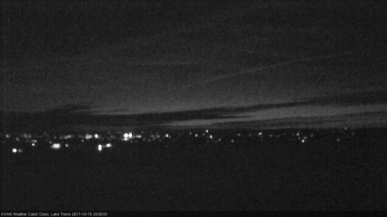 Lake Travis webcam, October 10, 2017 7:15 PM CT