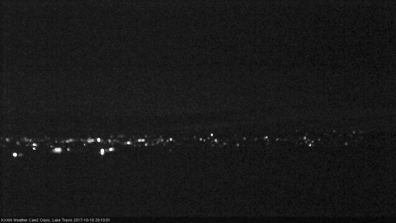 Lake Travis webcam, October 10, 2017 7:40 PM CT