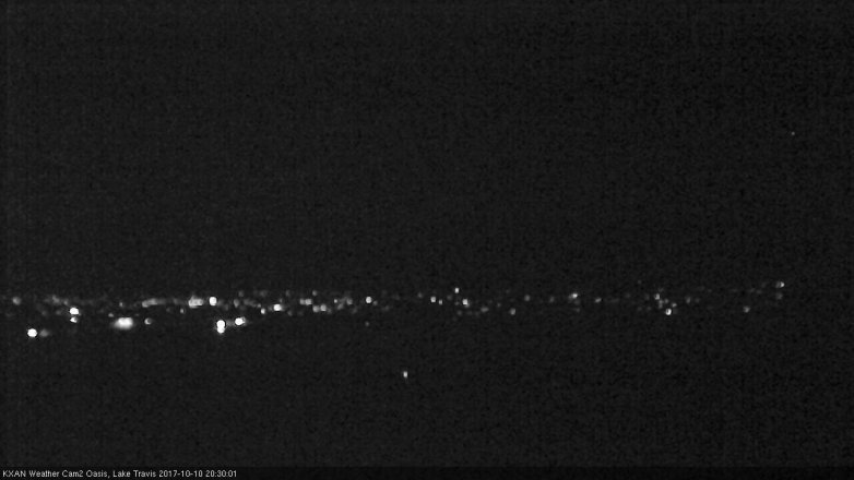 Lake Travis webcam, October 10, 2017 7:50 PM CT