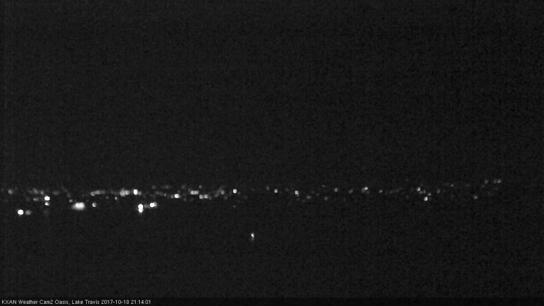 Lake Travis webcam, October 10, 2017 8:25 PM CT