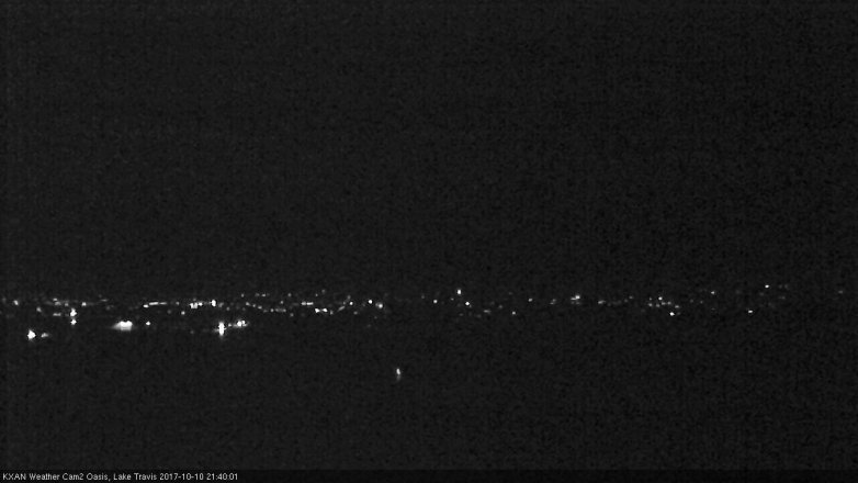 Lake Travis webcam, October 10, 2017 8:55 PM CT