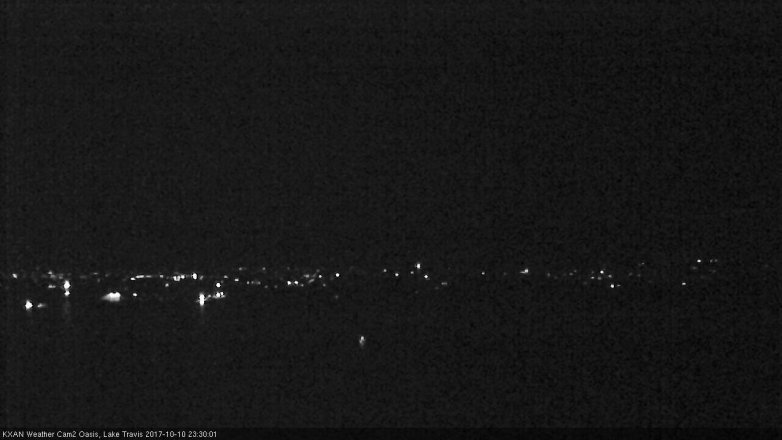 Lake Travis webcam, October 10, 2017 10:35 PM CT