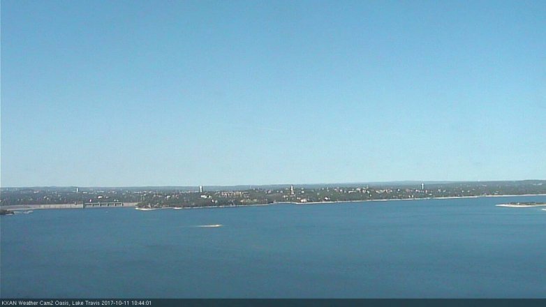 Lake Travis webcam, October 11, 2017 10:05 AM CT