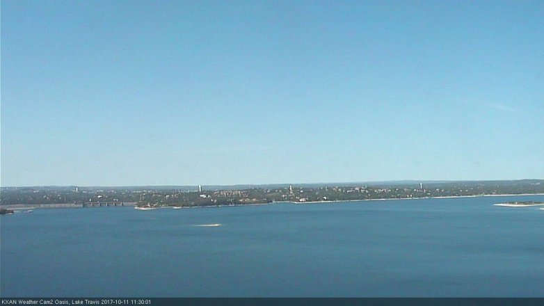 Lake Travis webcam, October 11, 2017 10:40 AM CT