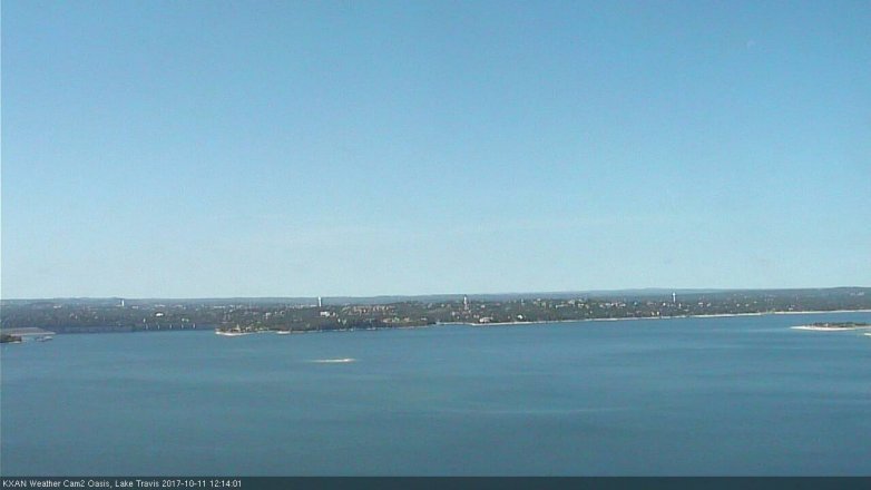Lake Travis webcam, October 11, 2017 11:25 AM CT
