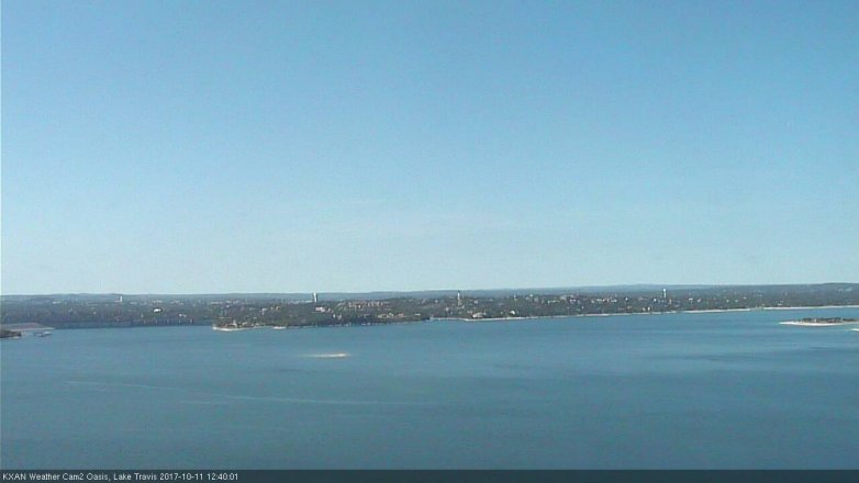 Lake Travis webcam, October 11, 2017 11:50 AM CT