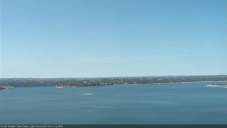 Lake Travis webcam, October 11, 2017 12:00 PM CT