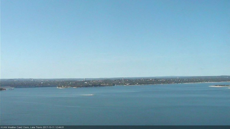 Lake Travis webcam, October 11, 2017 12:10 PM CT