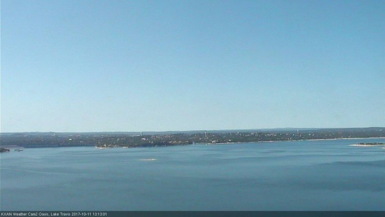 Lake Travis webcam, October 11, 2017 12:20 PM CT