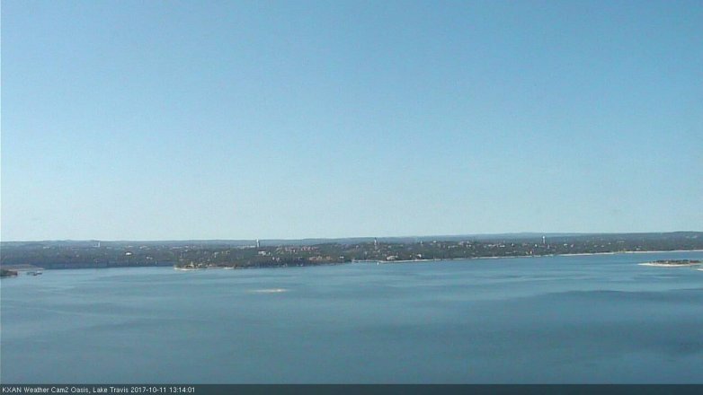 Lake Travis webcam, October 11, 2017 12:25 PM CT