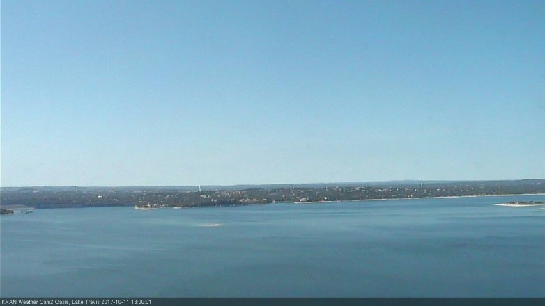 Lake Travis webcam, October 11, 2017 12:30 PM CT