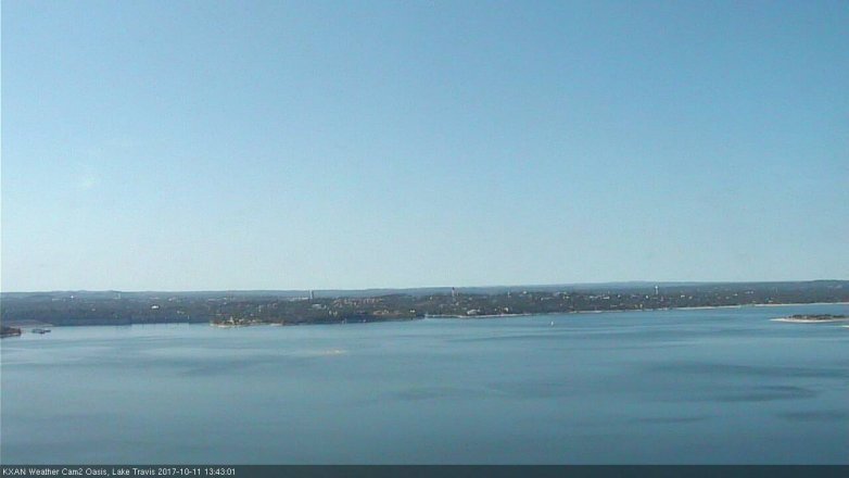 Lake Travis webcam, October 11, 2017 1:00 PM CT