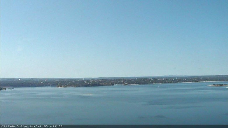 Lake Travis webcam, October 11, 2017 1:10 PM CT