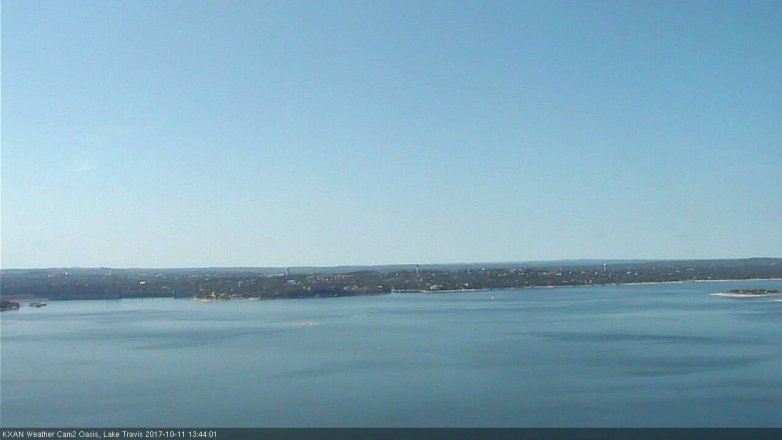 Lake Travis webcam, October 11, 2017 1:15 PM CT
