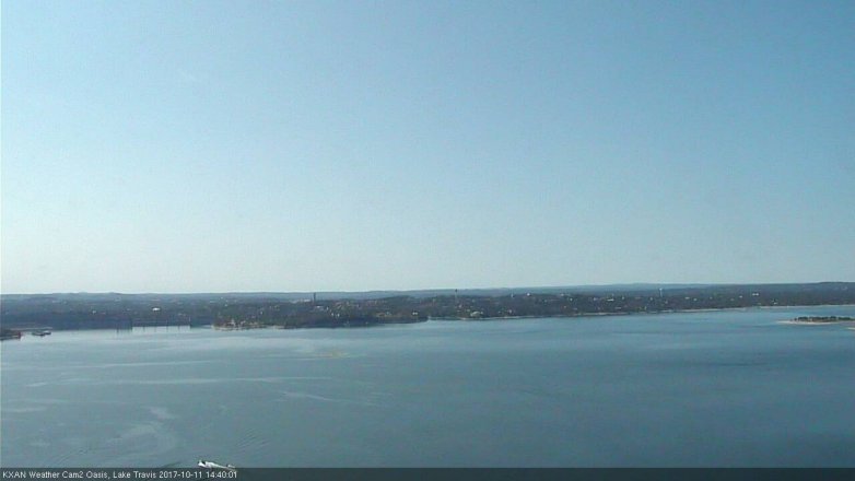 Lake Travis webcam, October 11, 2017 1:50 PM CT
