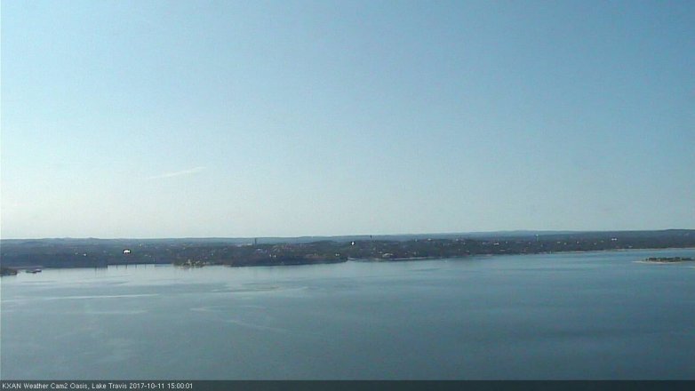 Lake Travis webcam, October 11, 2017 2:10 PM CT
