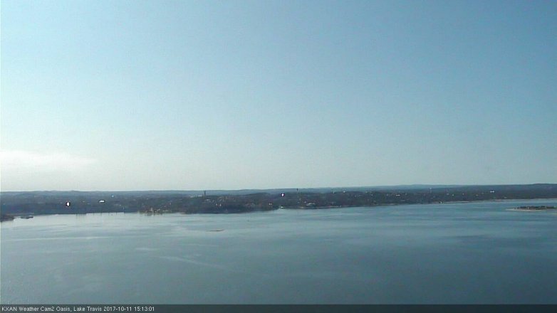 Lake Travis webcam, October 11, 2017 2:20 PM CT