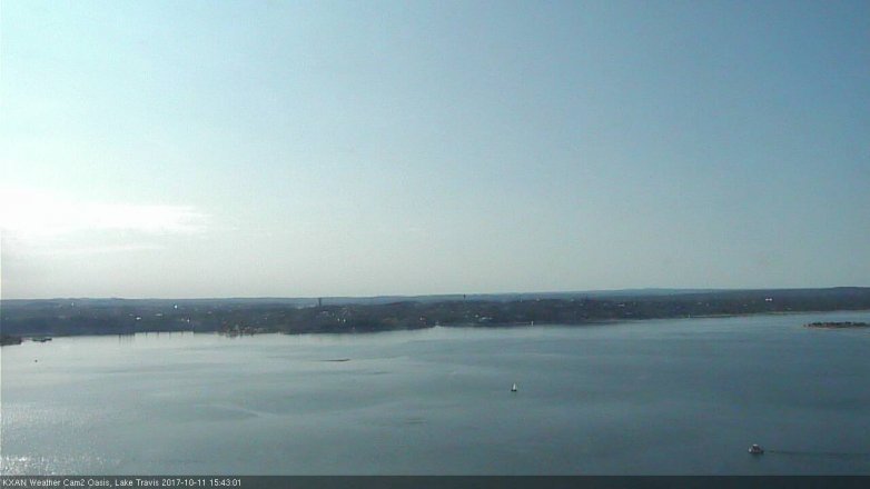 Lake Travis webcam, October 11, 2017 3:05 PM CT