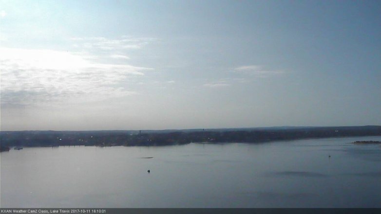Lake Travis webcam, October 11, 2017 3:20 PM CT