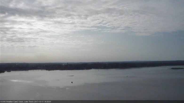 Lake Travis webcam, October 11, 2017 3:40 PM CT