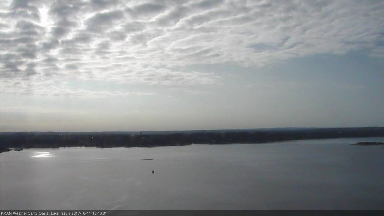 Lake Travis webcam, October 11, 2017 4:05 PM CT
