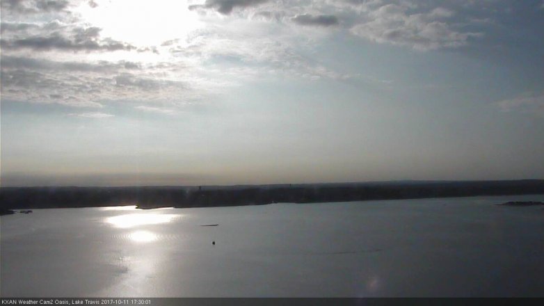 Lake Travis webcam, October 11, 2017 4:40 PM CT