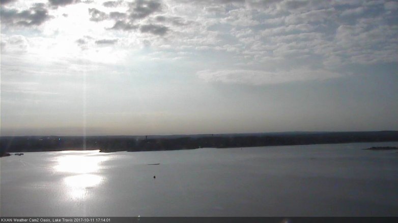 Lake Travis webcam, October 11, 2017 4:45 PM CT