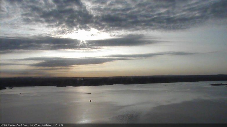 Lake Travis webcam, October 11, 2017 5:20 PM CT