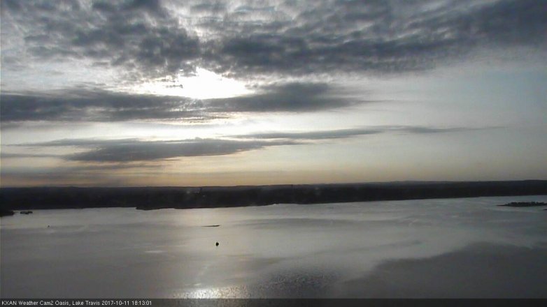 Lake Travis webcam, October 11, 2017 5:25 PM CT