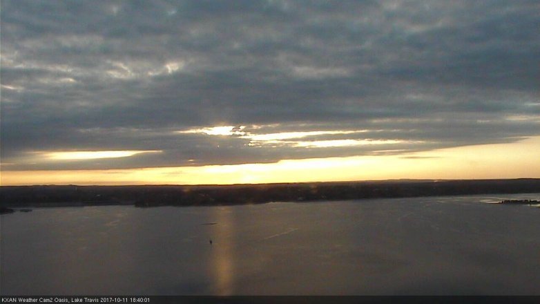 Lake Travis webcam, October 11, 2017 5:50 PM CT