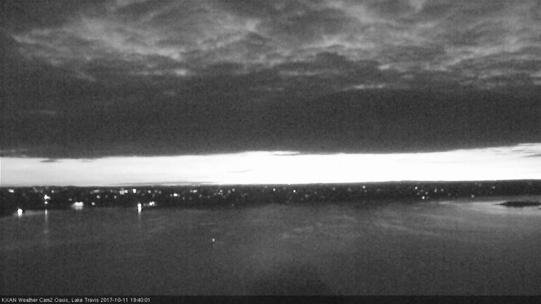 Lake Travis webcam, October 11, 2017 6:55 PM CT