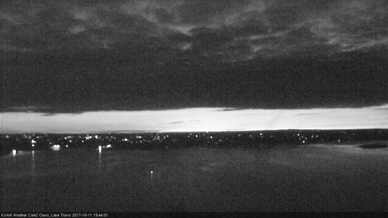 Lake Travis webcam, October 11, 2017 7:05 PM CT