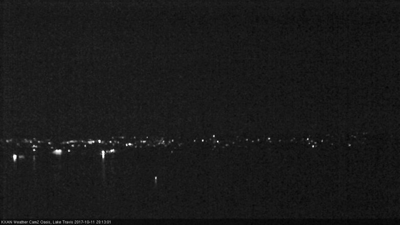 Lake Travis webcam, October 11, 2017 7:25 PM CT