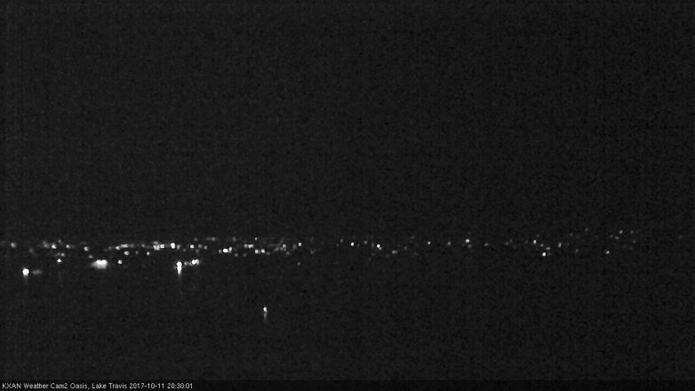 Lake Travis webcam, October 11, 2017 7:50 PM CT