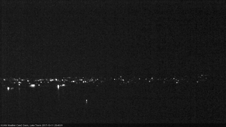 Lake Travis webcam, October 11, 2017 7:55 PM CT
