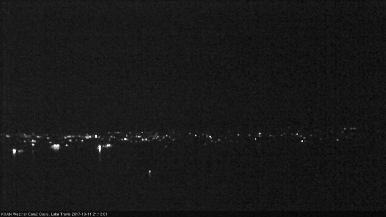 Lake Travis webcam, October 11, 2017 8:20 PM CT