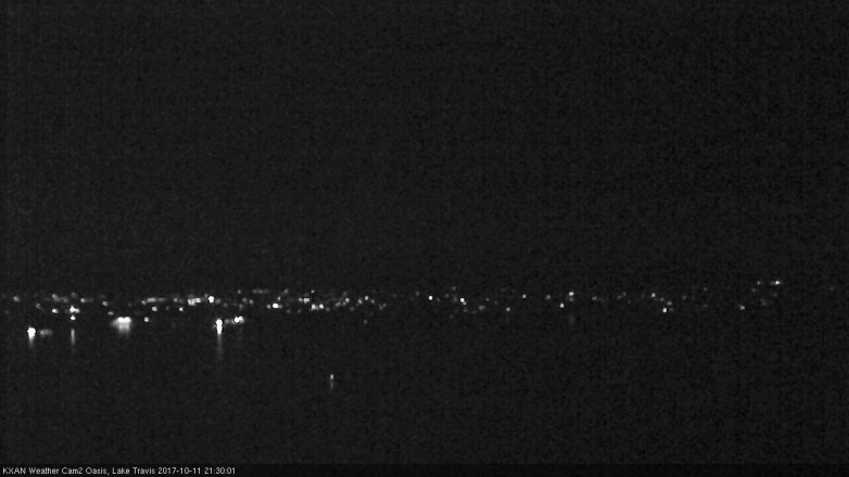 Lake Travis webcam, October 11, 2017 8:35 PM CT