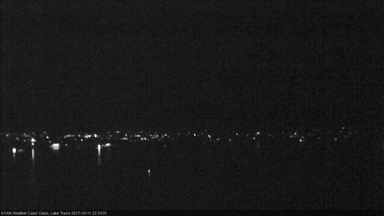 Lake Travis webcam, October 11, 2017 9:15 PM CT