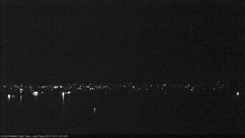 Lake Travis webcam, October 11, 2017 9:35 PM CT