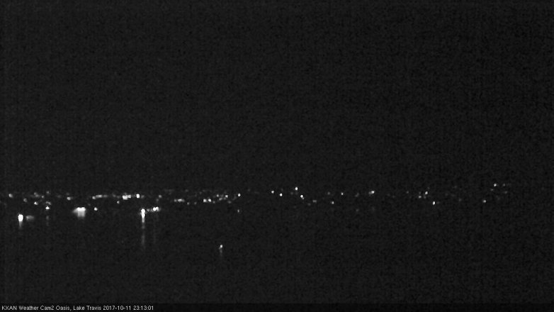 Lake Travis webcam, October 11, 2017 10:25 PM CT