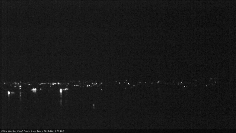 Lake Travis webcam, October 11, 2017 10:35 PM CT