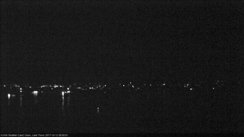 Lake Travis webcam, October 11, 2017 11:10 PM CT