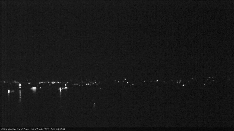 Lake Travis webcam, October 11, 2017 11:35 PM CT
