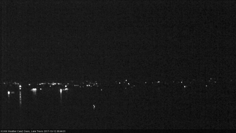 Lake Travis webcam, October 11, 2017 12:00 AM CT