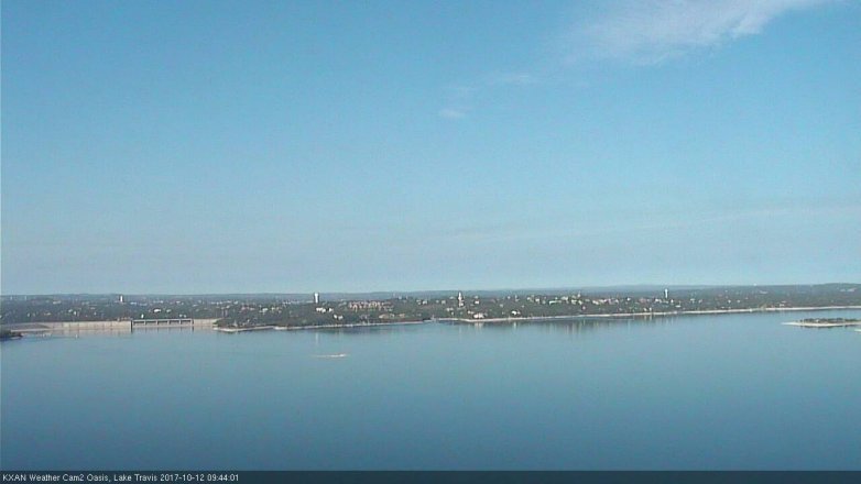 Lake Travis webcam, October 12, 2017 9:05 AM CT
