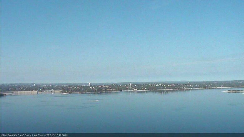 Lake Travis webcam, October 12, 2017 9:10 AM CT