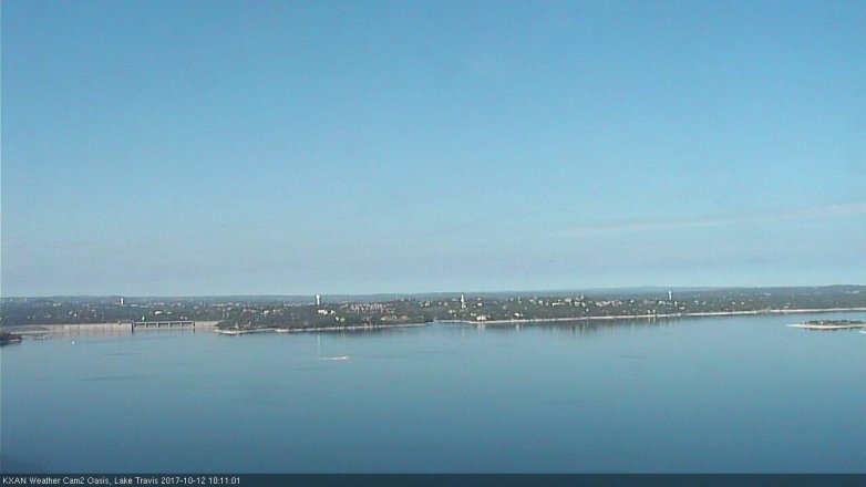 Lake Travis webcam, October 12, 2017 9:25 AM CT